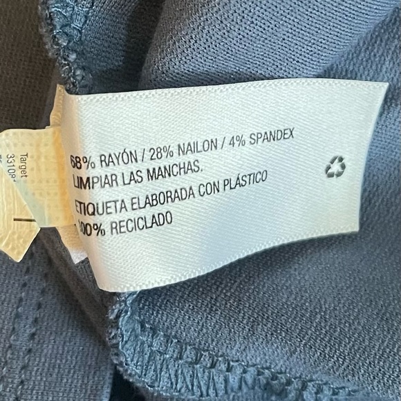 Wild fable Women's Dress Bodycon Sleeveless Feather Trim slate Blue SZ L - Picture 13 of 13